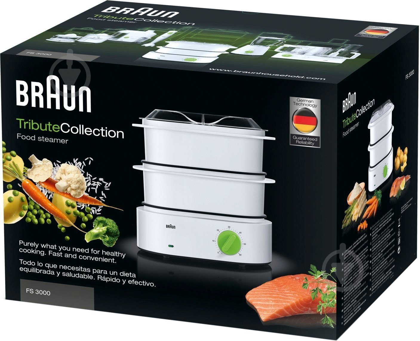 Пароварка Braun FS 3000 white - фото 3 Пароварка Braun FS 3000 white - фото 3