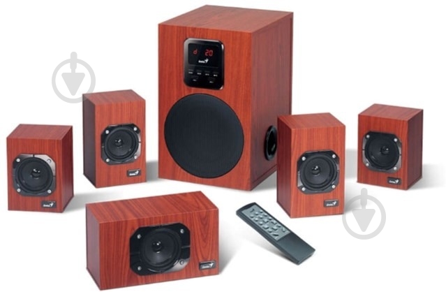 Акустическая система Genius SW-HF5.1 4800 II 5.1 brown - фото 2