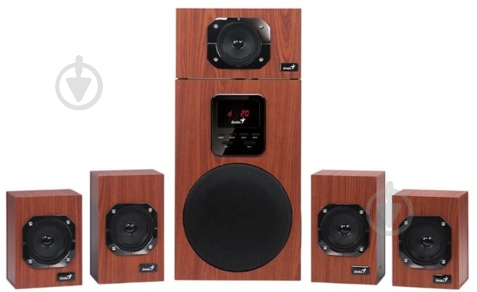 Акустическая система Genius SW-HF5.1 4800 II 5.1 brown - фото 1