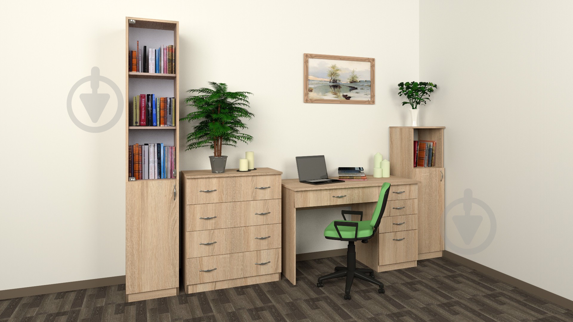 Шкаф Компанит КШ-16 венге - фото 2