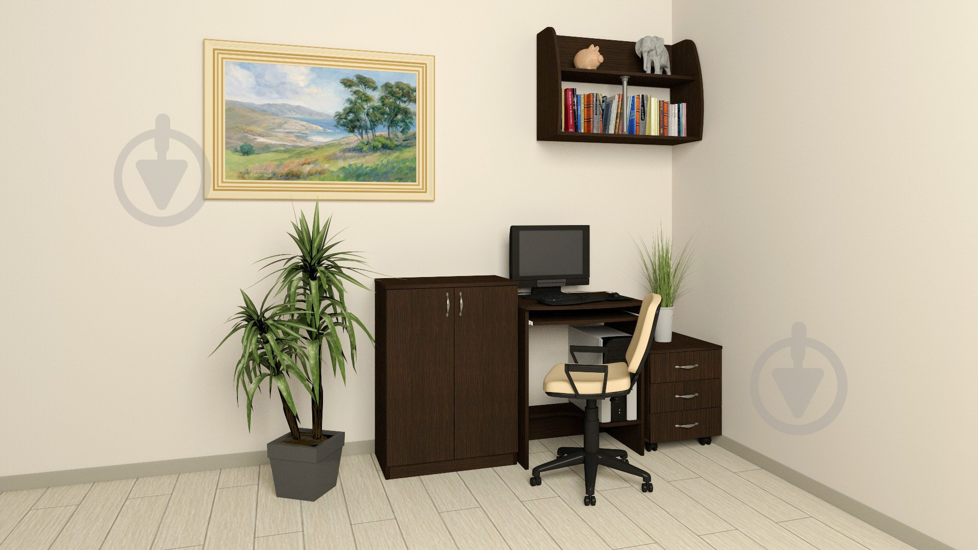 Шкаф Компанит КШ-17 венге - фото 2