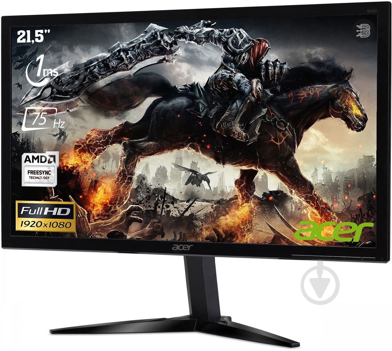 Монітор Acer KG221Q A 21,5" (UM.WX1EE.A01) - фото 3 Монітор Acer KG221Q A 21,5" (UM.WX1EE.A01) - фото 3
