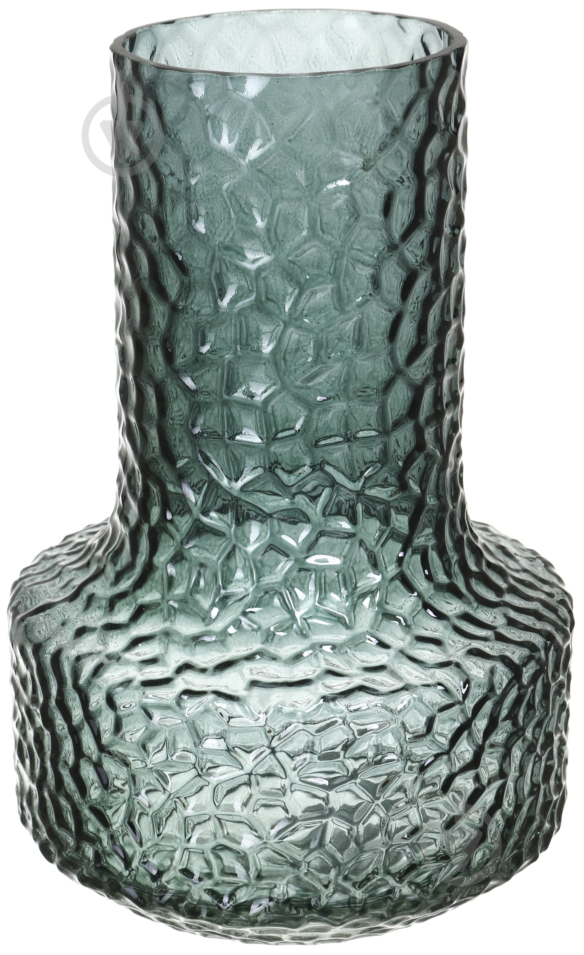 Ваза для цветов Texture 1026GREEN 26 см зеленая - фото 1 Ваза для цветов Texture 1026GREEN 26 см зеленая - фото 1