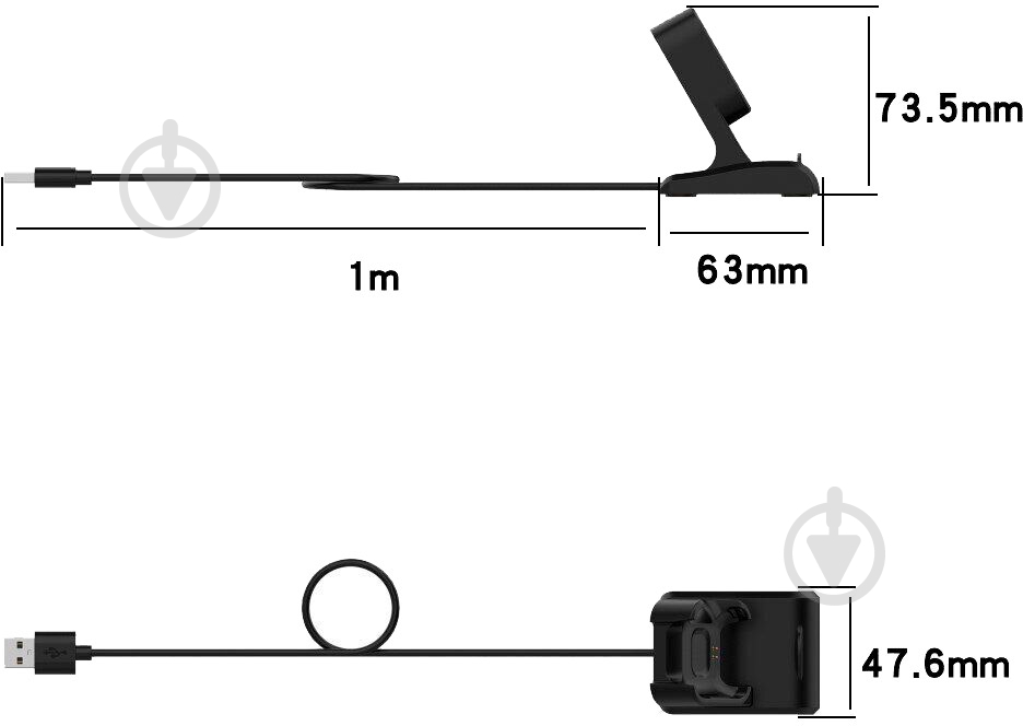 Зарядний пристрій Xiaomi Mi Watch Lite black 754423 - фото 10
