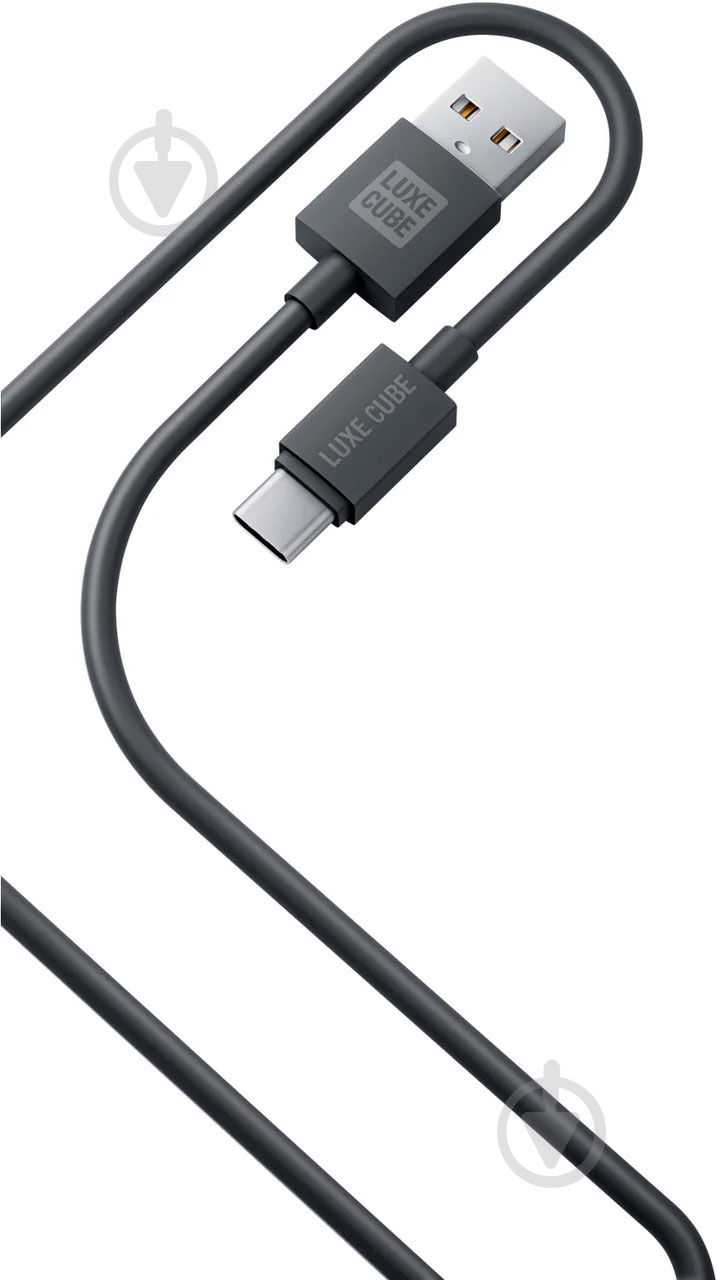 Кабель Luxe Cube 3A/60W USB C to USB 2 м чорний (8886888698469) - фото 1