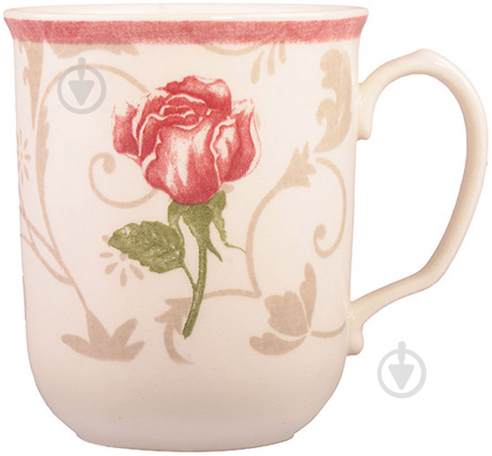 Чашка Claytan Ceramics Damascus flower Pink 370 мл - фото 1