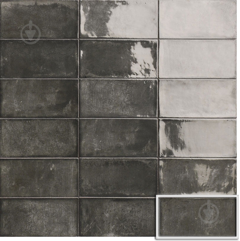 Плитка Mainzu Camden Nero 10x20 - фото 1