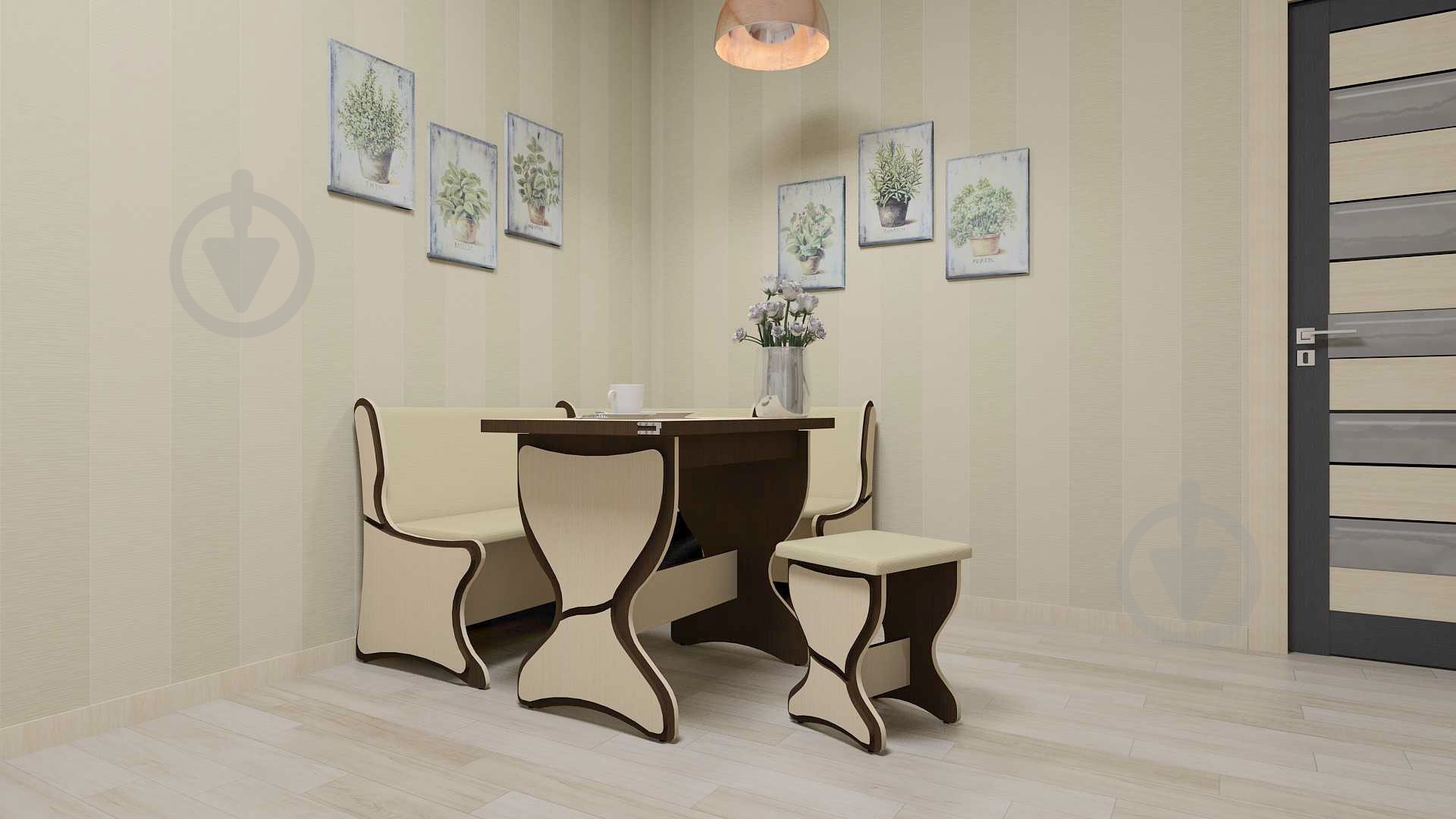 Стол обеденный Компанит КС-4 орех - фото 2