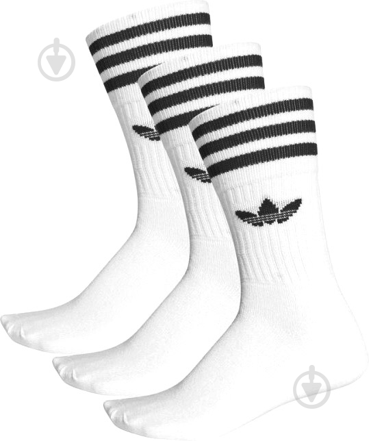 Носки Adidas SOLID CREW SOCK S21489 р.31-34 белый 3 шт. - фото 1 Носки Adidas SOLID CREW SOCK S21489 р.31-34 белый 3 шт. - фото 1