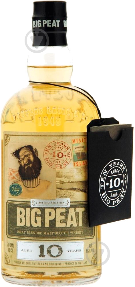 Виски Douglas Laing Big Peat 10-летняя 0,7 л - фото 1 Виски Douglas Laing Big Peat 10-летняя 0,7 л - фото 1