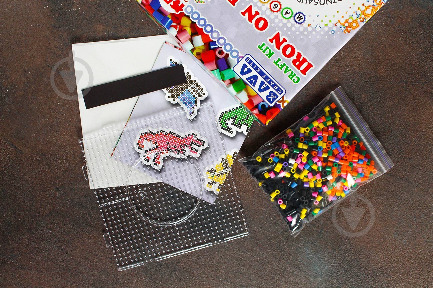 Термомозаїка Умняшка "Магніти з термомозаїки "Динозаври" ТМ-001 - фото 2