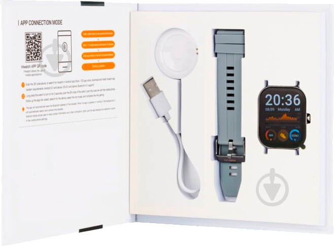 Смарт-часы Amico Go Fun Pulseoximeter and Tonometer grey (850474) - фото 4