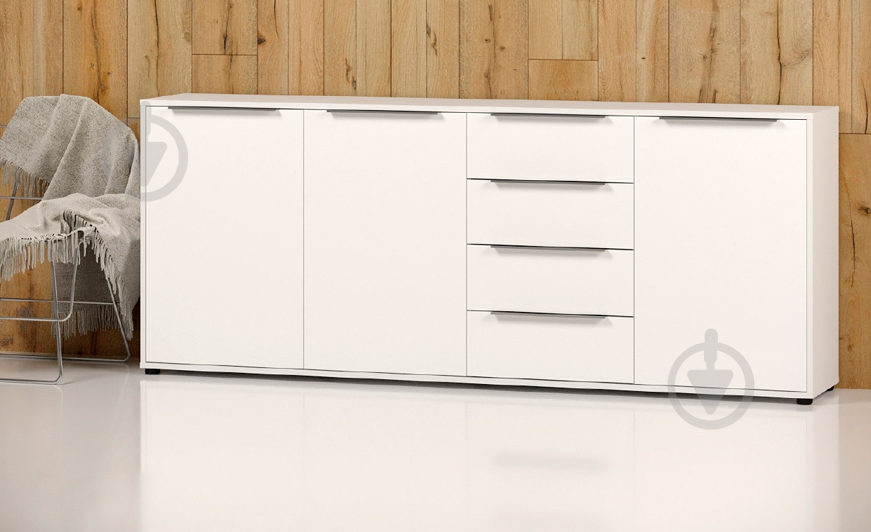 Комод SOKME Нала 3Д4Ш белый /белый - фото 1 Комод SOKME Нала 3Д4Ш белый /белый - фото 1