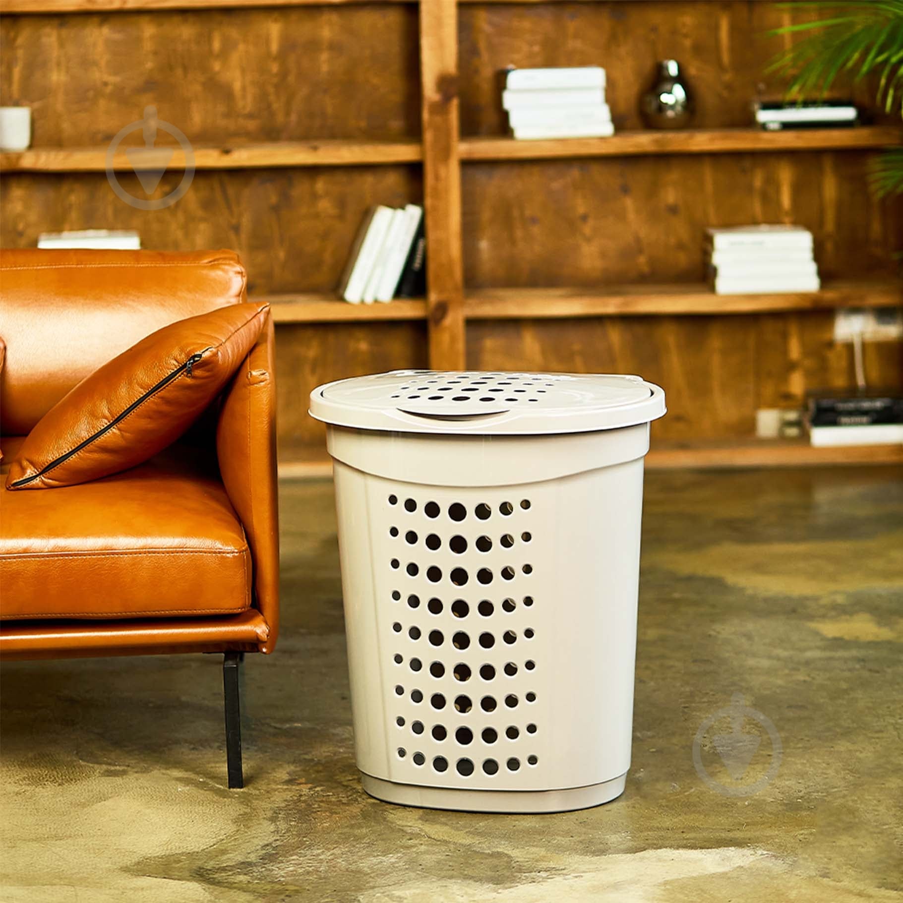 Кошик для білизни Алеана 568х504х394 мм 60 л какао - фото 2