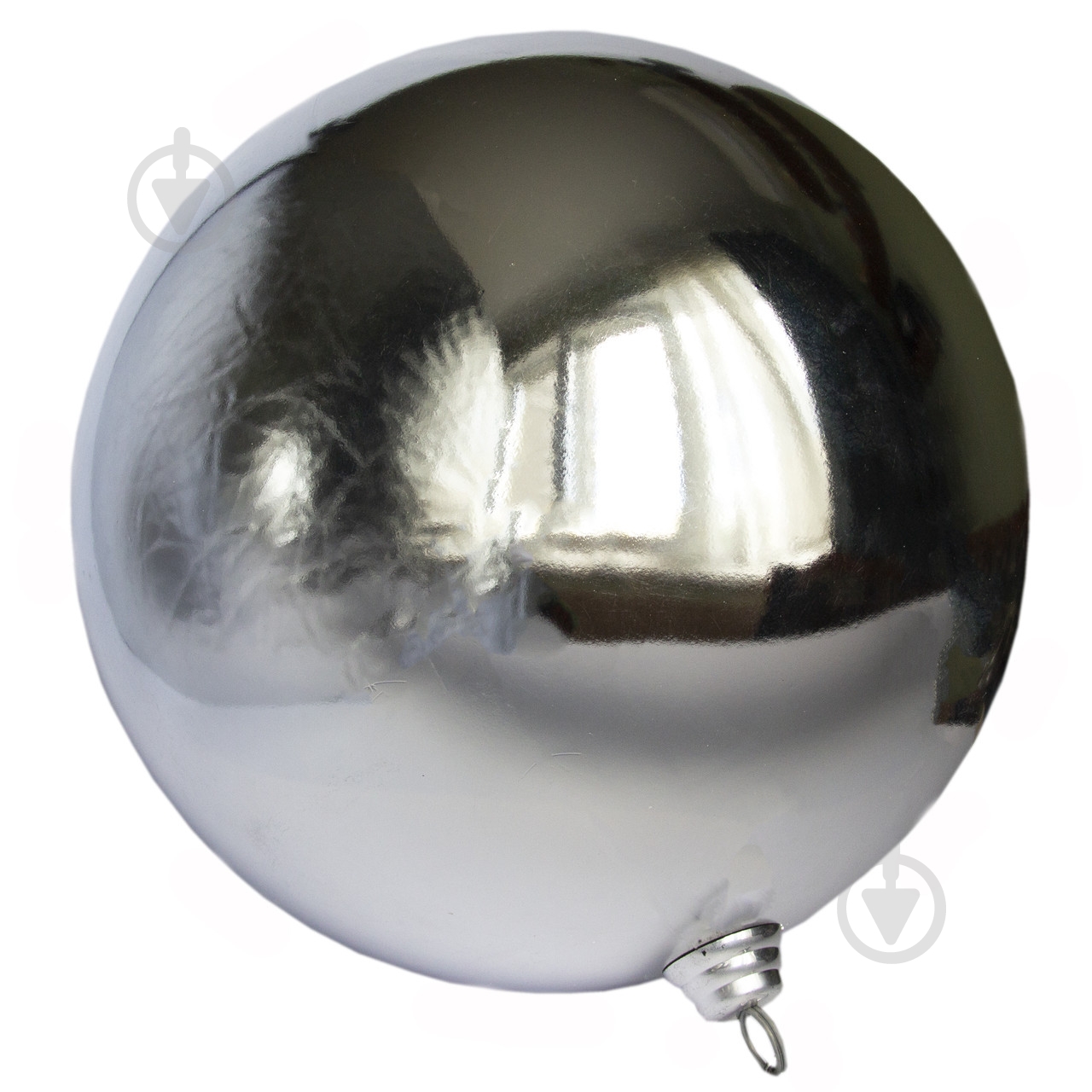 Шар новогодний Девилон 30 см 250218 серебряный - фото 1 Шар новогодний Девилон 30 см 250218 серебряный - фото 1