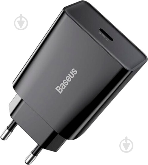 Сетевое зарядное устройство BASEUS QC 1С CCFS-SN01 20W Black - фото 3
