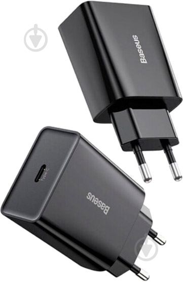 Сетевое зарядное устройство BASEUS QC 1С CCFS-SN01 20W Black - фото 4