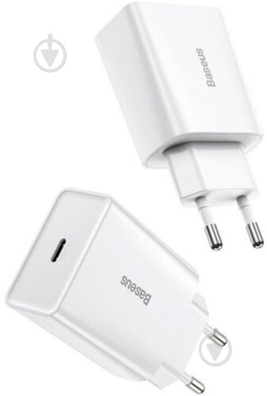 Сетевое зарядное устройство BASEUS QC 1С CCFS-SN02 20W White - фото 6 Сетевое зарядное устройство BASEUS QC 1С CCFS-SN02 20W White - фото 6
