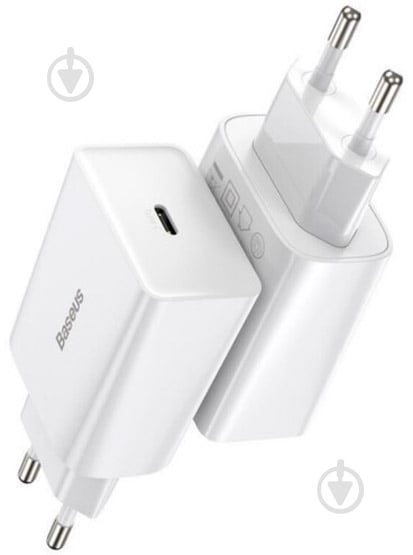Сетевое зарядное устройство BASEUS QC 1С CCFS-SN02 20W White - фото 5 Сетевое зарядное устройство BASEUS QC 1С CCFS-SN02 20W White - фото 5