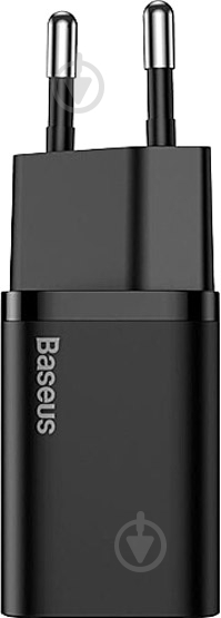 Сетевое зарядное устройство BASEUS Super Si USB-C 20W (CCSUP-B01) Black - фото 2