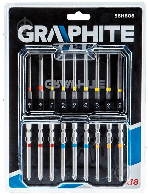Набор бит GRAPHITE 18 шт. 56H606 - фото 5