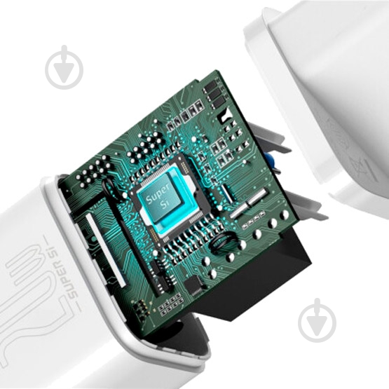 Сетевое зарядное устройство BASEUS Super Si USB-C 20W (CCSUP-B02) White - фото 9