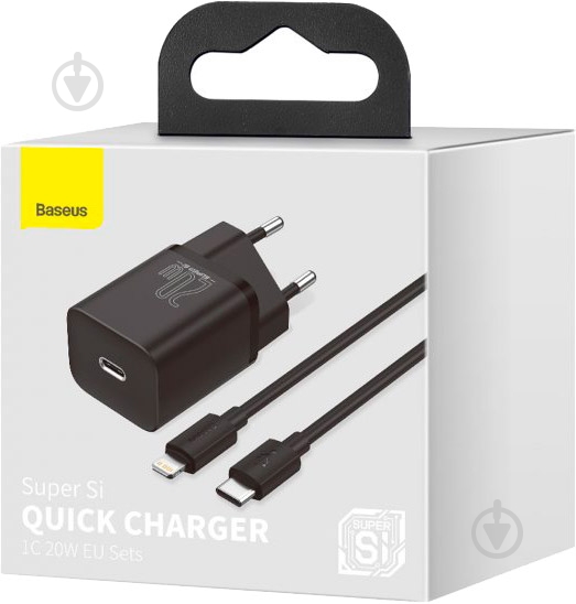 Сетевое зарядное устройство BASEUS Super Si USB-C 20W (TZCCSUP-B01) Black - фото 13 Сетевое зарядное устройство BASEUS Super Si USB-C 20W (TZCCSUP-B01) Black - фото 13