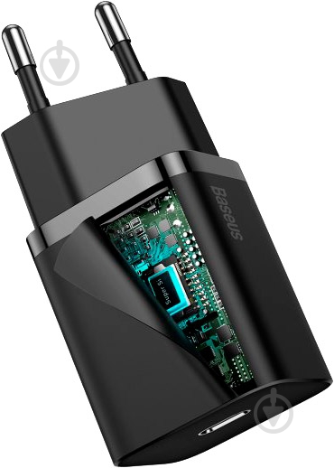 Сетевое зарядное устройство BASEUS Super Si USB-C 20W (TZCCSUP-B01) Black - фото 6 Сетевое зарядное устройство BASEUS Super Si USB-C 20W (TZCCSUP-B01) Black - фото 6