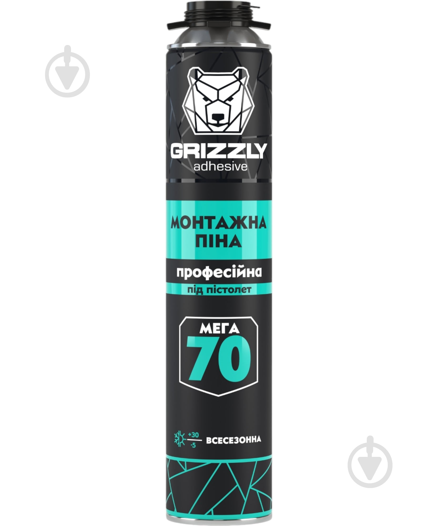 Пена монтажная Grizzly профессиональная 900 мл - фото 1