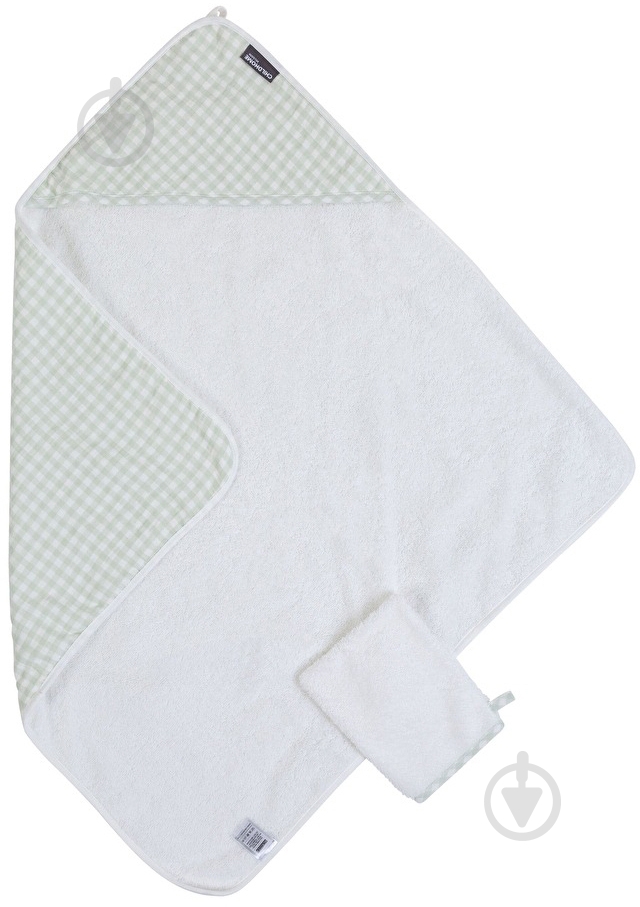 Полотенце-уголок Childhome серый CCBCJVF - фото 4