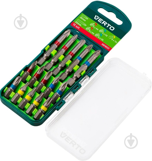 Набор бит Verto 15 шт. 66H602 - фото 2 Набор бит Verto 15 шт. 66H602 - фото 2