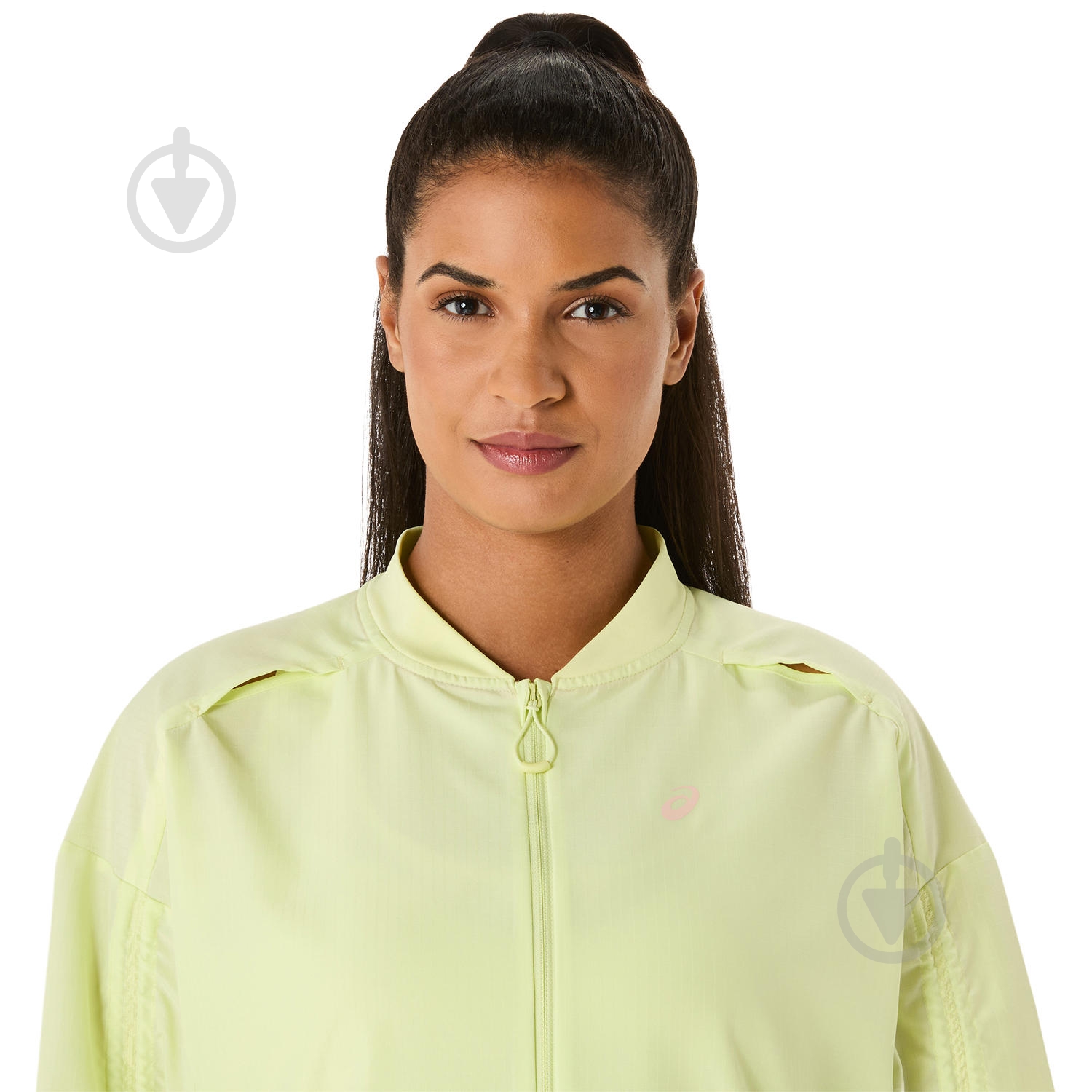 Куртка жіноча Asics NAGINO RUN ADJUSTABLE JACKET 2012D138-750 р.XL жовто-зелена - фото 5