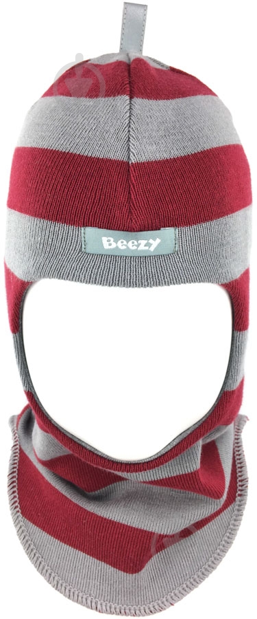 Шапка Beezy р.1 серый/бордовый - фото 1