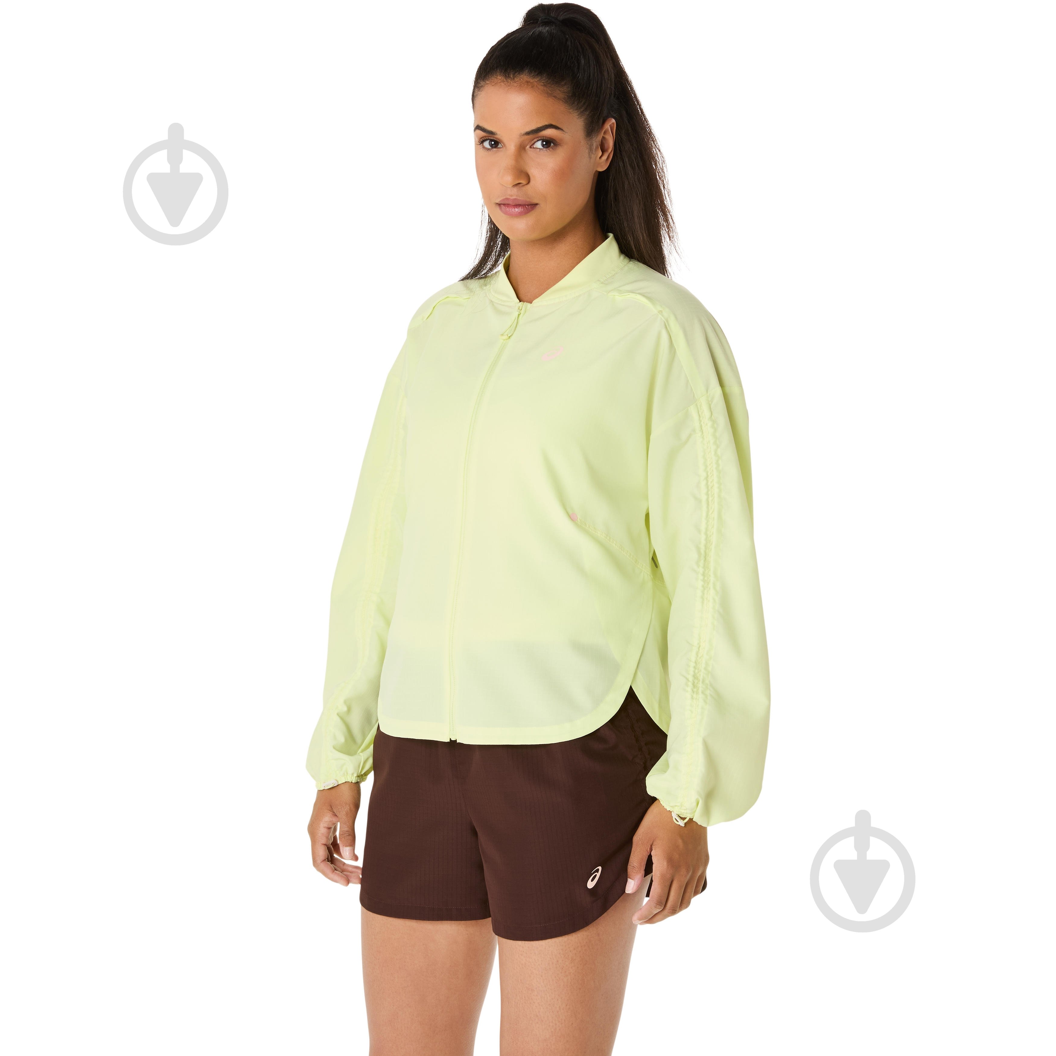 Куртка женская Asics NAGINO RUN ADJUSTABLE JACKET 2012D138-750 р.XS желто-зеленая - фото 4 Куртка женская Asics NAGINO RUN ADJUSTABLE JACKET 2012D138-750 р.XS желто-зеленая - фото 4