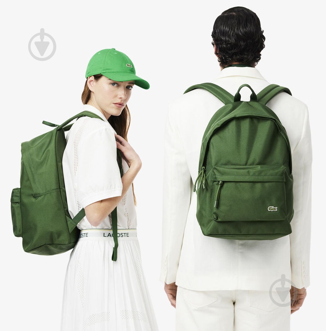 Рюкзак Lacoste Neocroc NU4592NE-B01 зеленый - фото 7 Рюкзак Lacoste Neocroc NU4592NE-B01 зеленый - фото 7