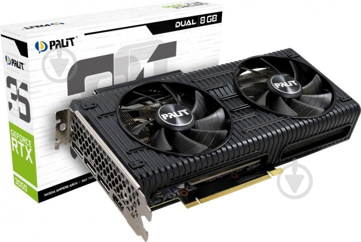 Видеокарта Palit GeForce RTX 3050 Dual 8GB GDDR6 128bit (NE63050019P1-190AD) - фото 10 Видеокарта Palit GeForce RTX 3050 Dual 8GB GDDR6 128bit (NE63050019P1-190AD) - фото 10