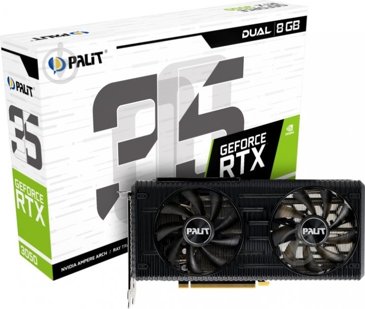 Видеокарта Palit GeForce RTX 3050 Dual 8GB GDDR6 128bit (NE63050019P1-190AD) - фото 11 Видеокарта Palit GeForce RTX 3050 Dual 8GB GDDR6 128bit (NE63050019P1-190AD) - фото 11