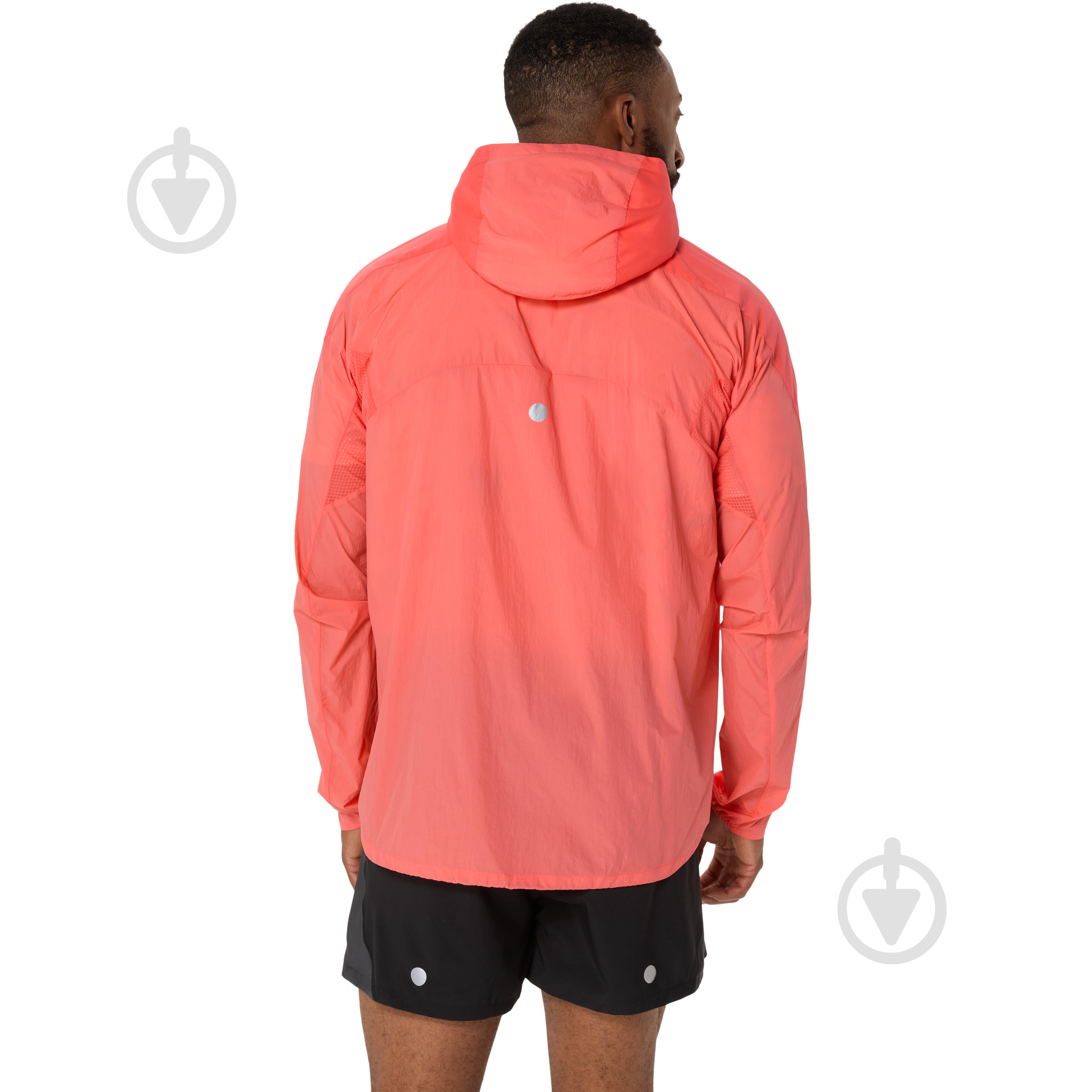 Куртка мужская Asics ROAD PACKABLE JACKET 2011D084-700 р.L оранжевая - фото 2