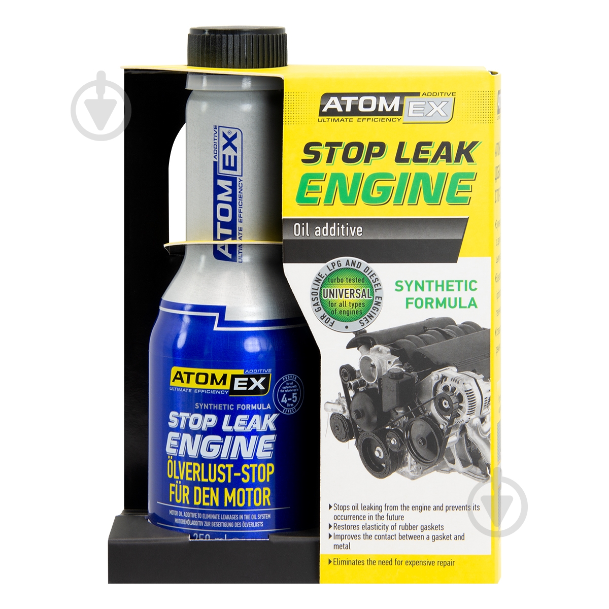 Средство для устранения протечек масла XADO Stop Leak Engine 250 мл - фото 4