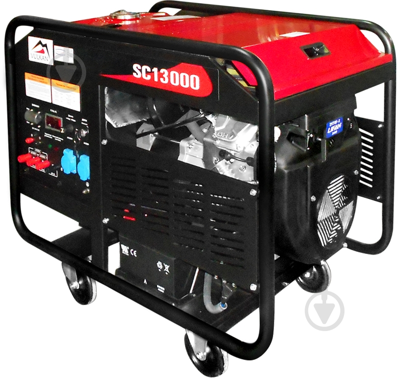 Генератор бензиновий Vulkan 10 кВт / 13 кВт 380 В 34054 - фото 1