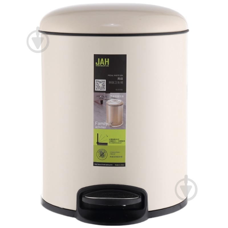 Ведро для мусора JAH HP724 white 12 л белый HP724 white - фото 1