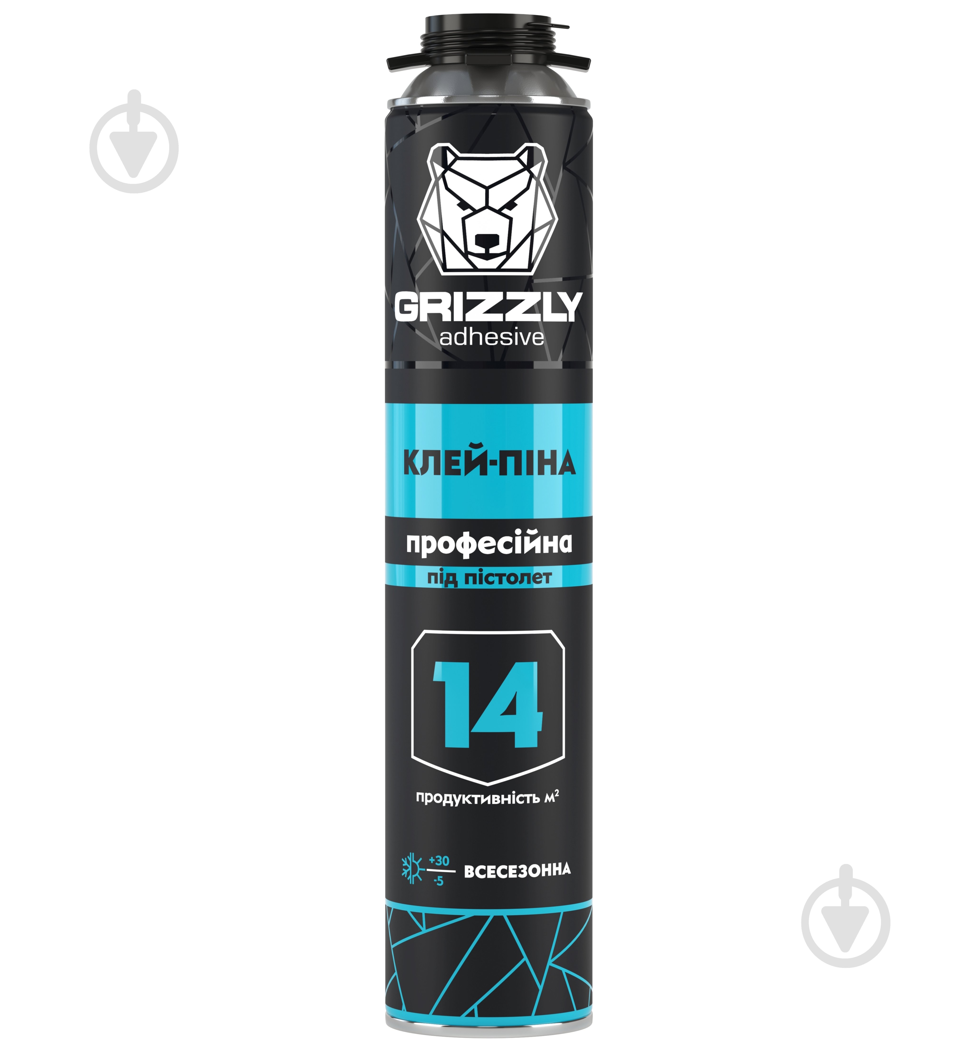 Пена-клей Grizzly профессиональная 860 мл - фото 1