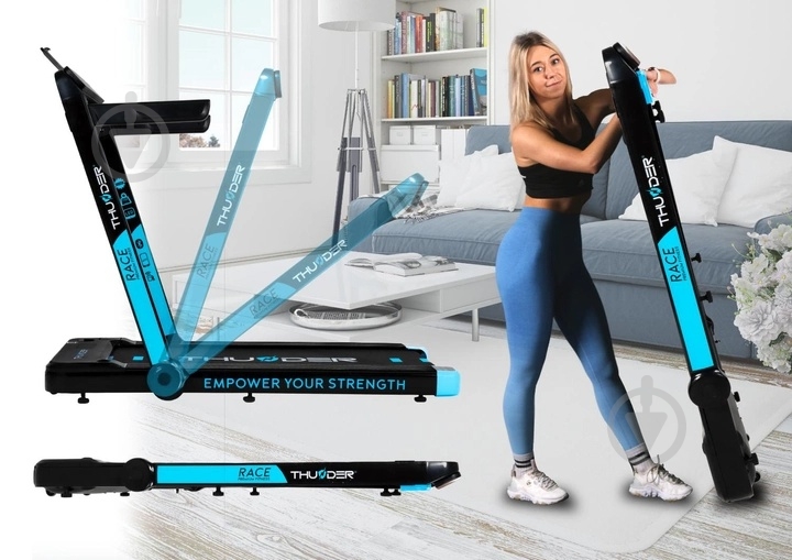 Беговая дорожка Thunder Race Black - фото 6