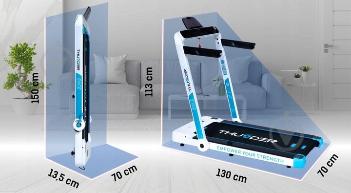 Беговая дорожка Thunder Race White - фото 9 Беговая дорожка Thunder Race White - фото 9