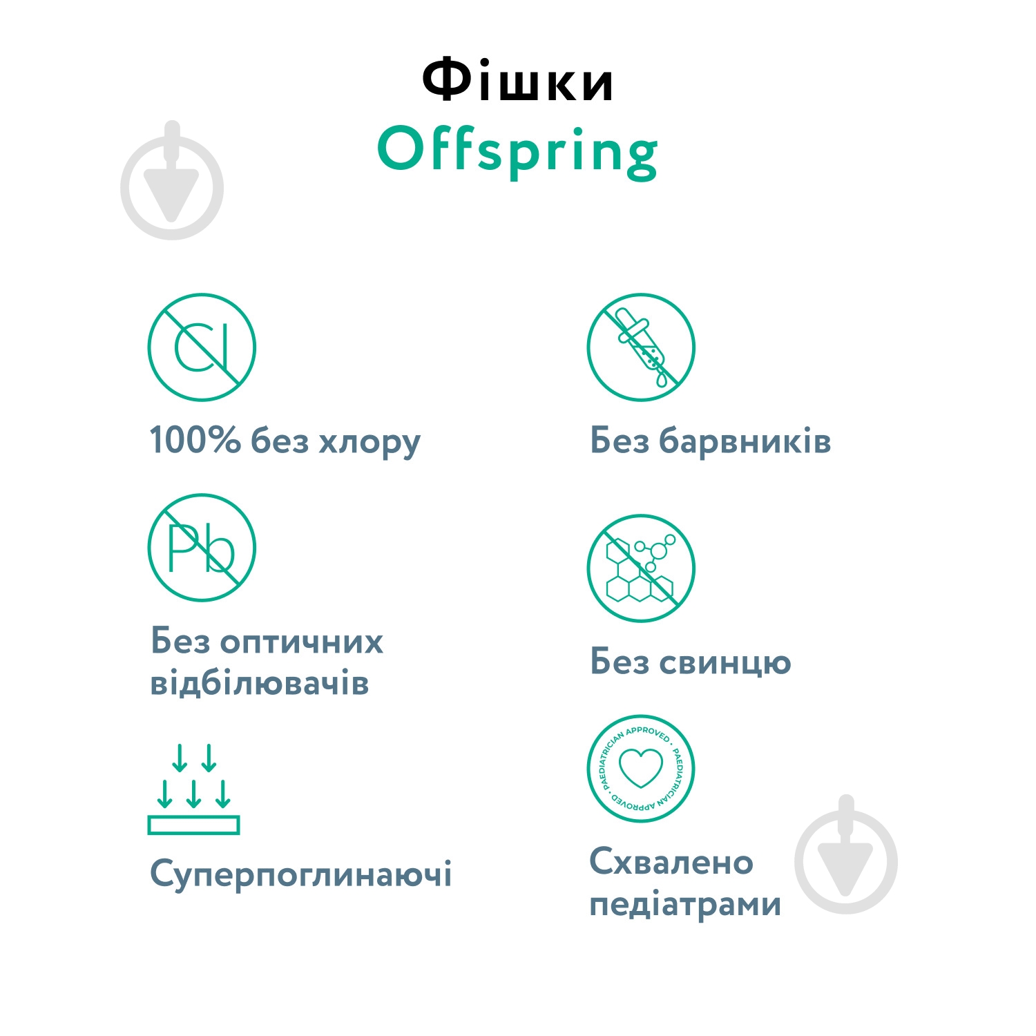 Підгузки-трусики Offspring Aquatic L 9-14 кг 36 шт. - фото 8