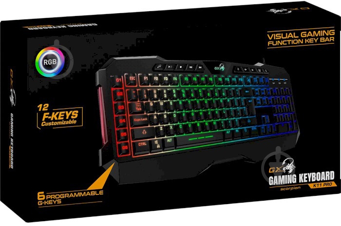 Клавіатура Genius Scorpion K11 Pro (31310007406) black - фото 3