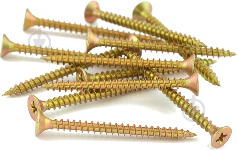 Шуруп универсальный потайная головка Expert Fix ЦЖ 5x60 мм желтый цинк вес (74535 ) - фото 1