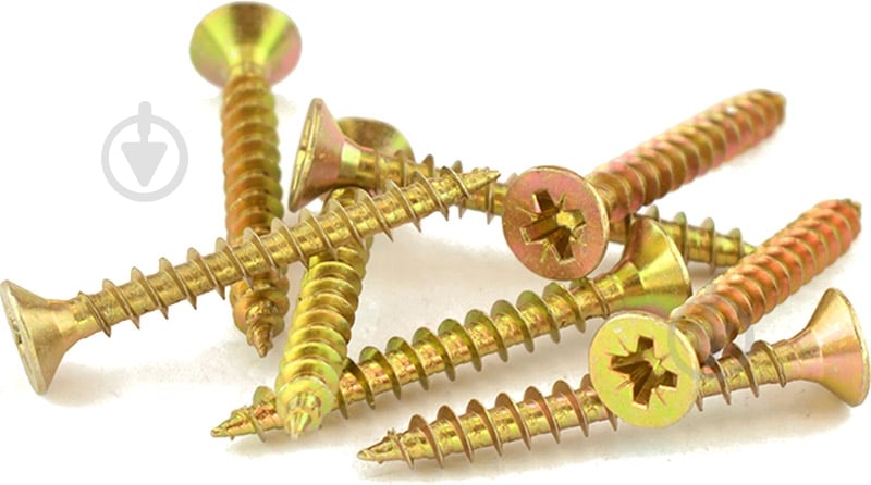 Шуруп универсальный потайная головка Expert Fix ЦЖ 6x50 мм желтый цинк вес (74538 ) - фото 1 Шуруп универсальный потайная головка Expert Fix ЦЖ 6x50 мм желтый цинк вес (74538 ) - фото 1