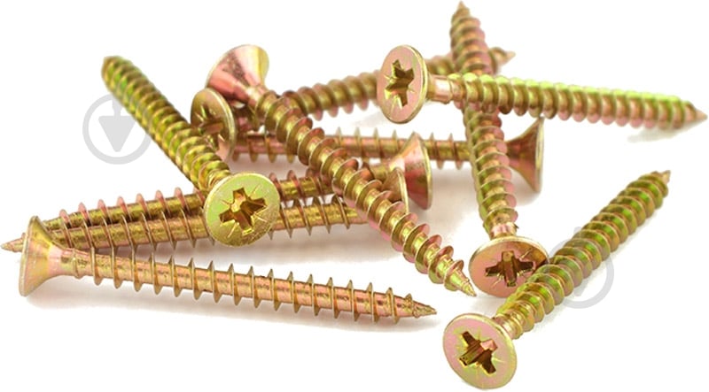 Шуруп универсальный потайная головка Expert Fix ЦЖ 6x60 мм желтый цинк вес (74539 ) - фото 1