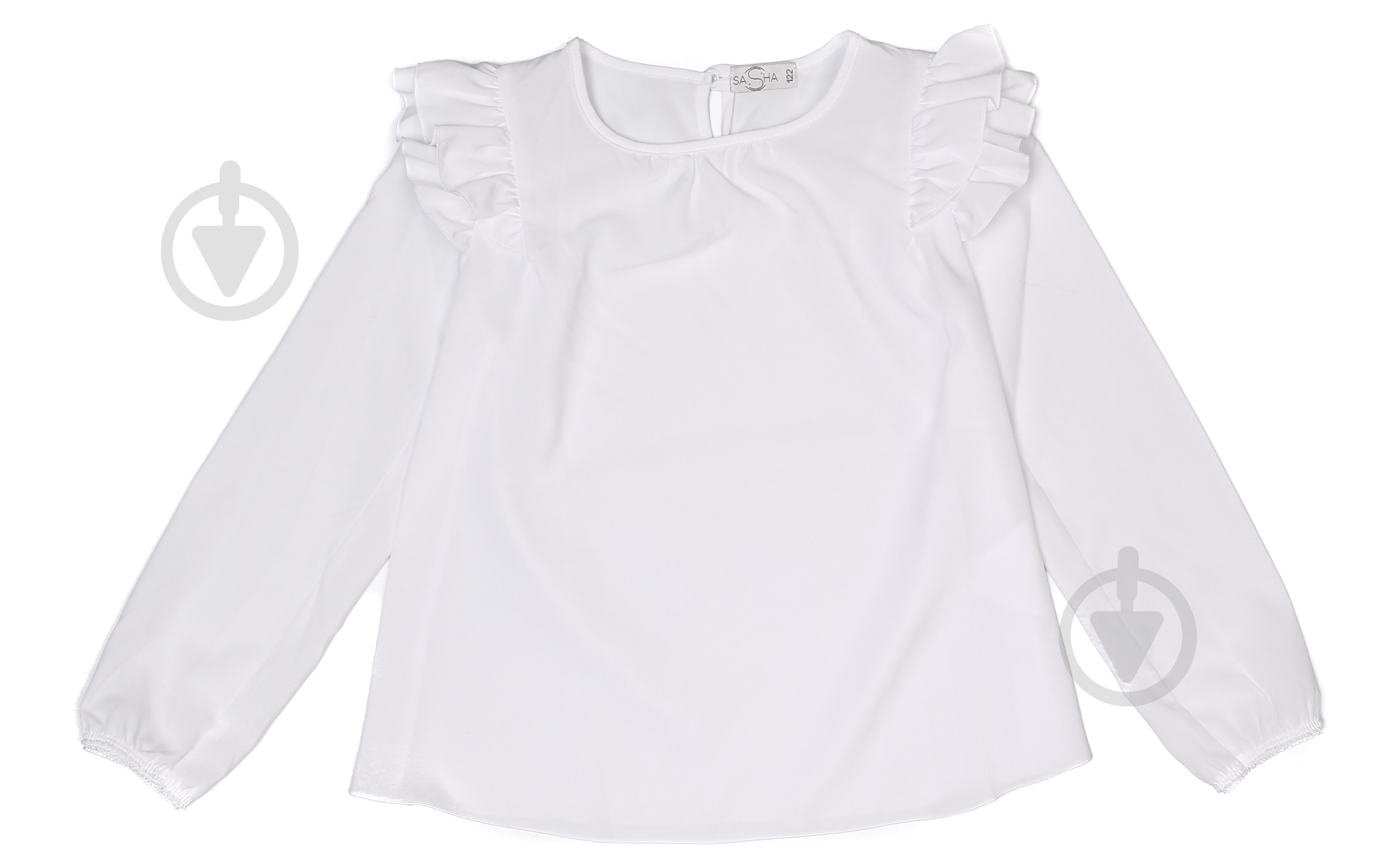 Блуза Sasha р.152 белый 4326/22 - фото 1